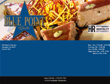 Tablet Screenshot of bluepointgrille.com